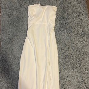 White formal strapless Windsor dress